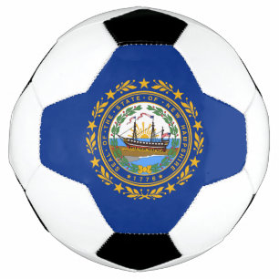 Balón De Fútbol Bandera del estado de New Hampshire