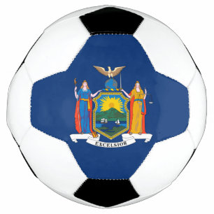Balón De Fútbol Bandera del estado de Nueva York