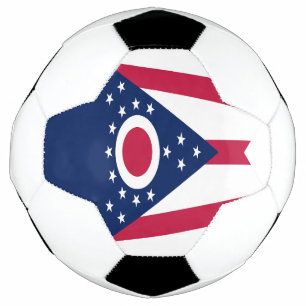 Balón De Fútbol Bandera del Estado de Ohio