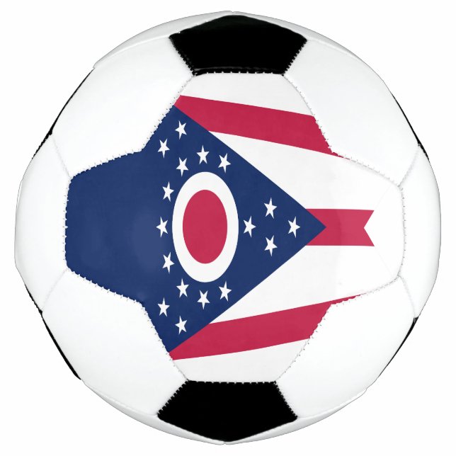 Balón De Fútbol Bandera del Estado de Ohio (Anverso)