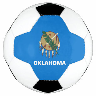 Balón De Fútbol Bandera del estado de Oklahoma