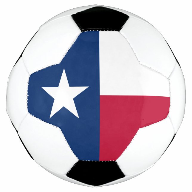 Balón De Fútbol Bandera del estado de Texas (Anverso)