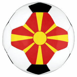 Balón De Fútbol Bandera del Norte de Macedonia