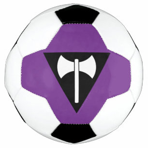 Balón De Fútbol bandera del orgullo lésbico SlipperyJoe feminista
