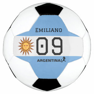 Balón De Fútbol Bandera del Sol Albiceleste Personalizada Gráfica