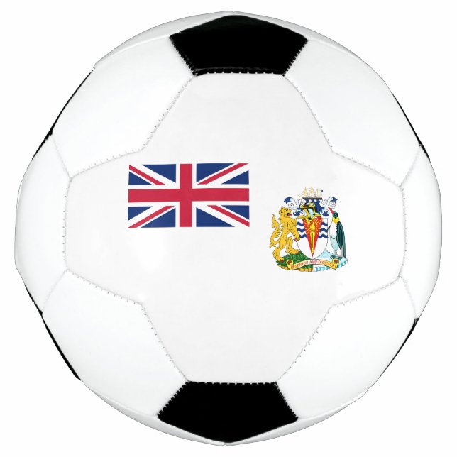 Balón De Fútbol Bandera del Territorio Antártico Británico (Anverso)
