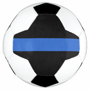 Balón De Fútbol Bandera delgada de la línea azul símbolo de soli