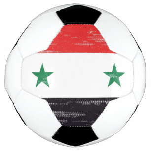 Balón De Fútbol Bandera desgarradora de Siria.