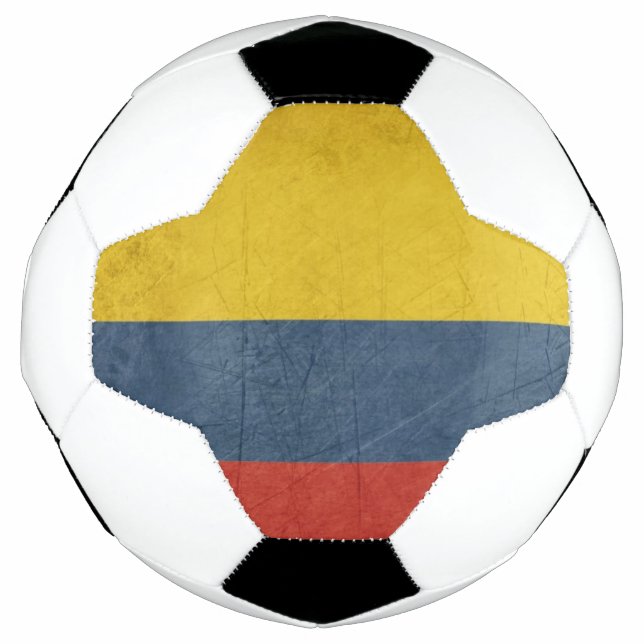 Balón De Fútbol Bandera estatal de Grunge (Anverso)