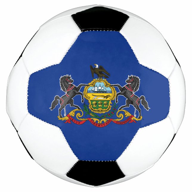 Balón De Fútbol Bandera Estatal de Pennsylvania (Anverso)