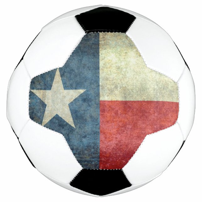 Balón De Fútbol Bandera Estatal de Texas (Anverso)