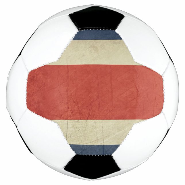 Balón De Fútbol Bandera estatal griega de Costa Rica (Anverso)