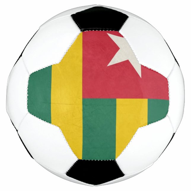 Balón De Fútbol Bandera estatal griega del país de Togo (Anverso)
