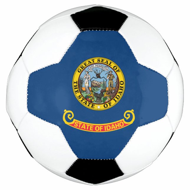 Balón De Fútbol Bandera Estatal Idaho (Anverso)