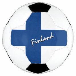 Balón De Fútbol Bandera finlandesa y de fútbol