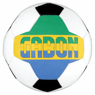 Balón De Fútbol Bandera Gabonesa Adorable Patriótico