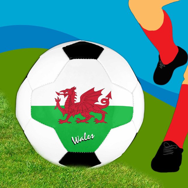 Balón De Fútbol Bandera galesa y de fútbol, Cymru / Deportes (Subido por el creador)