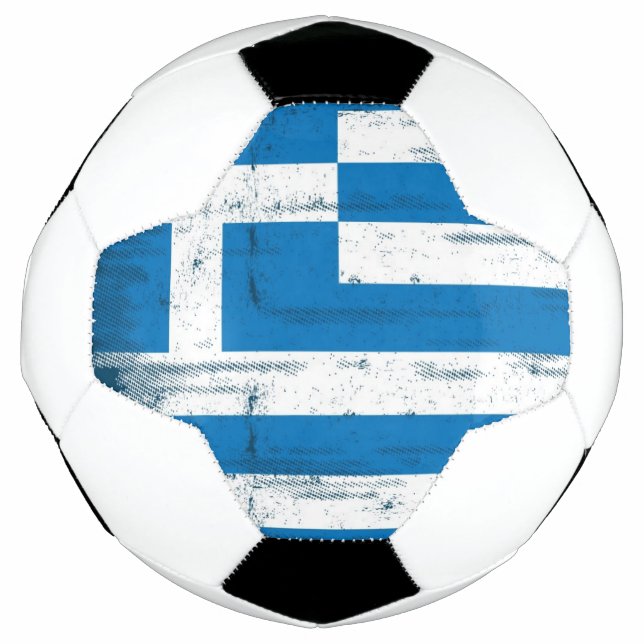 Balón De Fútbol Bandera griega (Anverso)