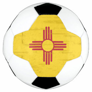 Balón De Fútbol Bandera gruesa de Nuevo México. Bandera de Nuevo M