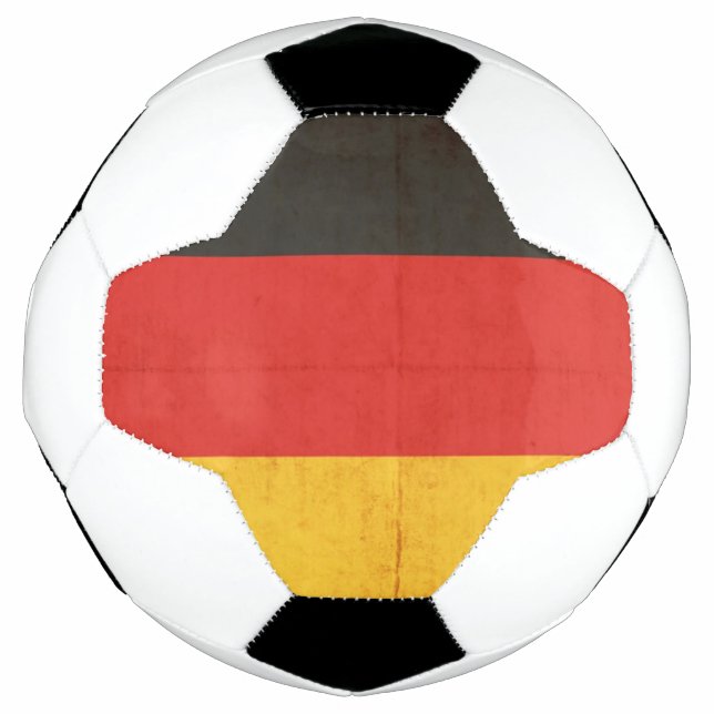 Balón De Fútbol Bandera Grunge De Alemania (Anverso)