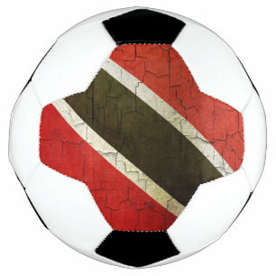 Balón De Fútbol Bandera Grunge De Trinidad Y Tobago