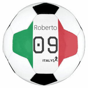Balón De Fútbol Bandera Nacional de Italia de colores personalizad