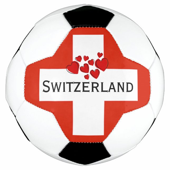 Balón De Fútbol Bandera nacional de Suiza BOLA DE FÚTBOL (Anverso)