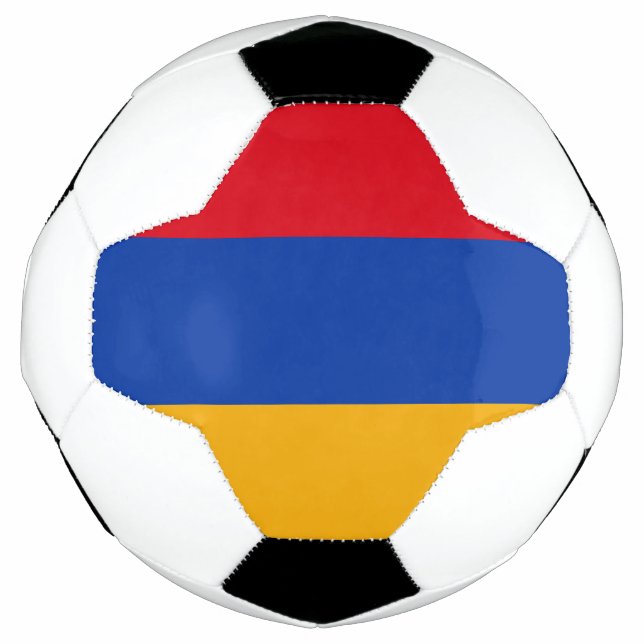 Balón De Fútbol Bandera patriótica armenia (Anverso)