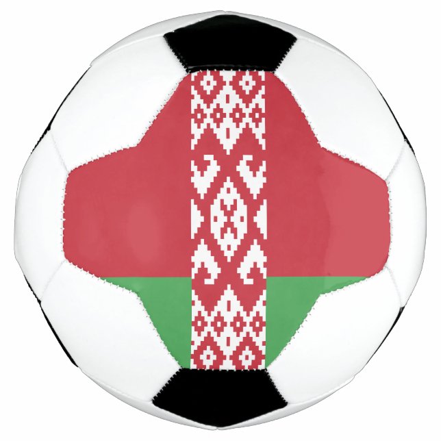 Balón De Fútbol Bandera patriótica bielorrusa (Anverso)