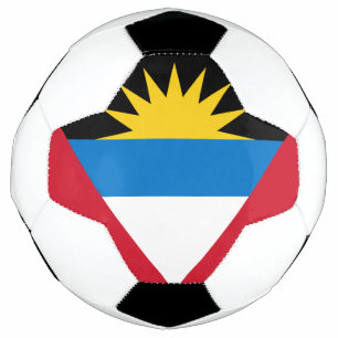 Balón De Fútbol Bandera Patriótica de Antigua y Barbuda