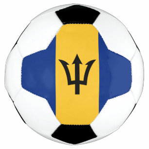 Balón De Fútbol Bandera patriótica de Barbados