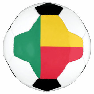 Balón De Fútbol Bandera patriótica de Benín