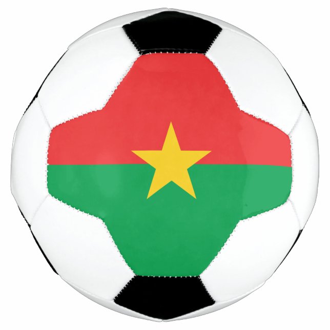Balón De Fútbol Bandera patriótica de Burkina Faso (Anverso)