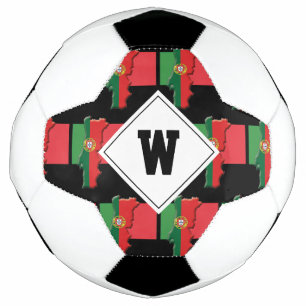 Balón De Fútbol BANDERA Patriótica del Monograma PORTUGAL