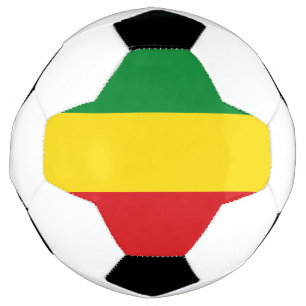 Balón De Fútbol Bandera Rastafari Rasta Etíope