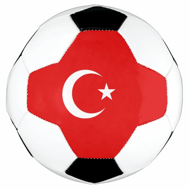 Balón De Fútbol Bandera turca (Anverso)