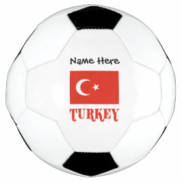 Balón De Fútbol Bandera turca de Turquía Nombre personalizado 
