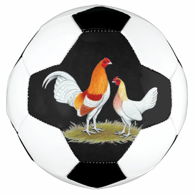 Balón De Fútbol Bantam, juego inglés antiguo: Red Pyle (Anverso)