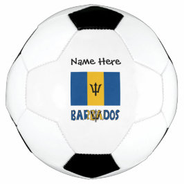 Balón De Fútbol Barbados Barbadense Bandera Baja Personalizada Nom