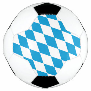 Balón De Fútbol Baviera Azul y Blanco Patrón de Bandera de Diamant