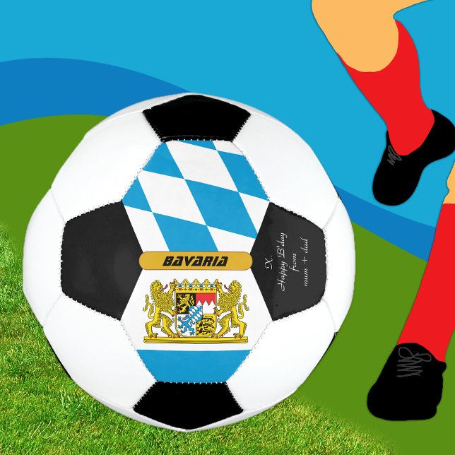 Balón De Fútbol Baviera personalizada, bandera, bolo de fútbol (Subido por el creador)