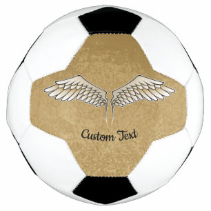 Balón De Fútbol Beige Wings Soccer Ball