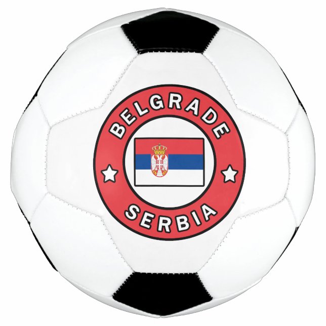 Balón De Fútbol Belgrado Serbia (Anverso)
