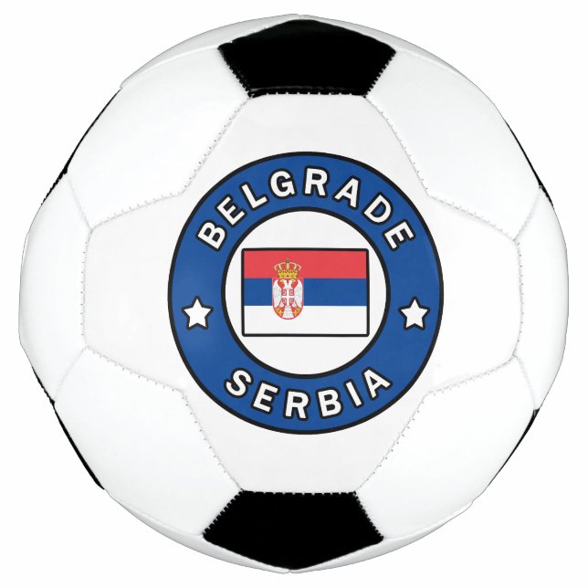 Balón De Fútbol Belgrado Serbia (Anverso)