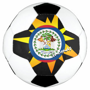 Balón De Fútbol Belice Fútbol y Bandera / BANG