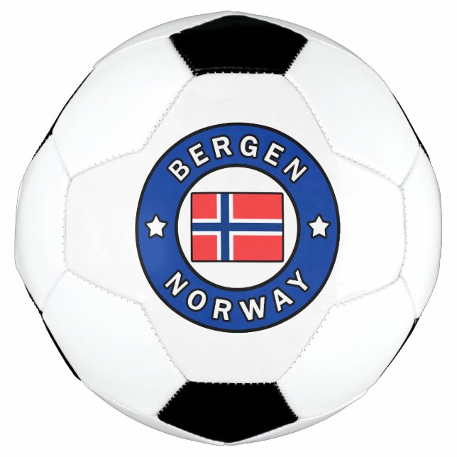 Balón De Fútbol Bergen Noruega (Anverso)