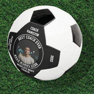 Balón De Fútbol Best Coach Ever Photo Personalized
