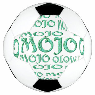 Balón de fútbol blanco Mojo