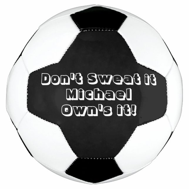 Balón de fútbol bola blanca y negra (Anverso)