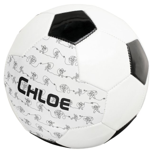 Balón De Fútbol Bola de fútbol astronauta (Tres cuartos)